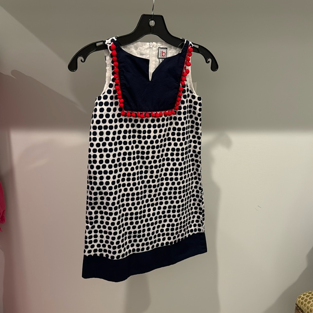 Fourth of July dress with Pom poms